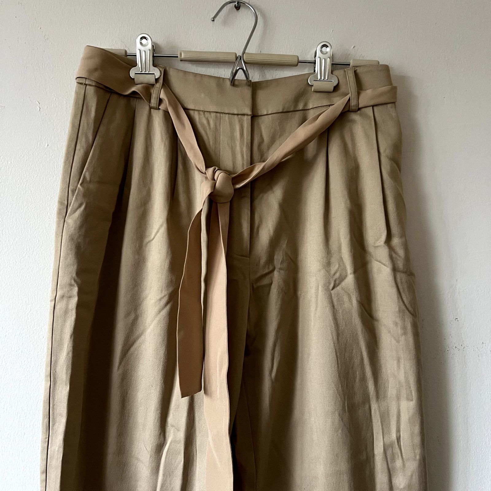 Jason Wu Jason Wu grey belted twill pants beige size 4 Size 27" / US 4 / IT 40 - 2 Thumbnail