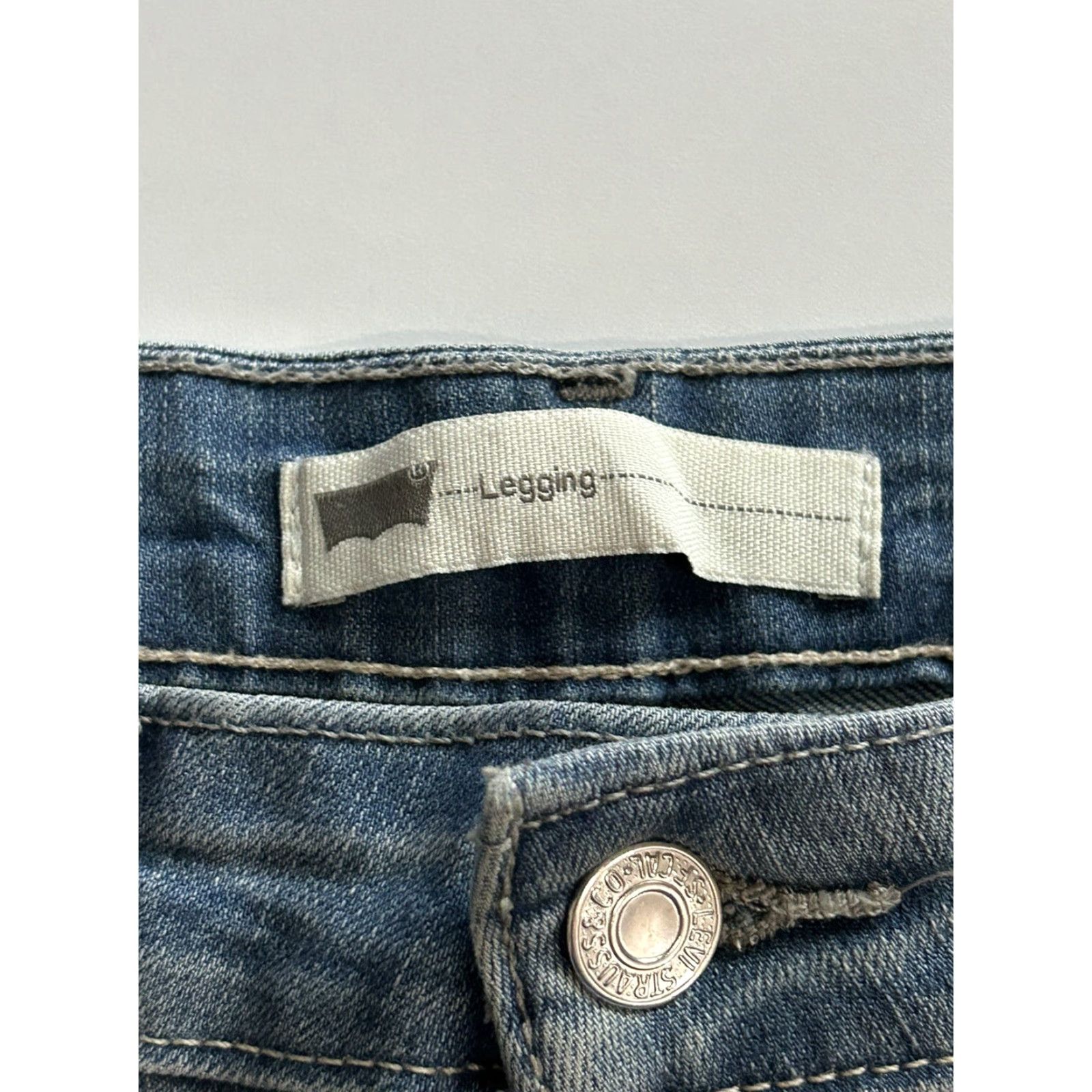 Levi's Womens Levis Legging Jeans Stretch Blue Denim 27x30 Size 27" / US 4 / IT 40 - 4 Thumbnail