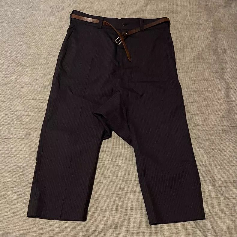 Junya Watanabe Junya Watanabe Wool Floral Stripe Cropped Pants - dmc Size US 29 - 1 Thumbnail