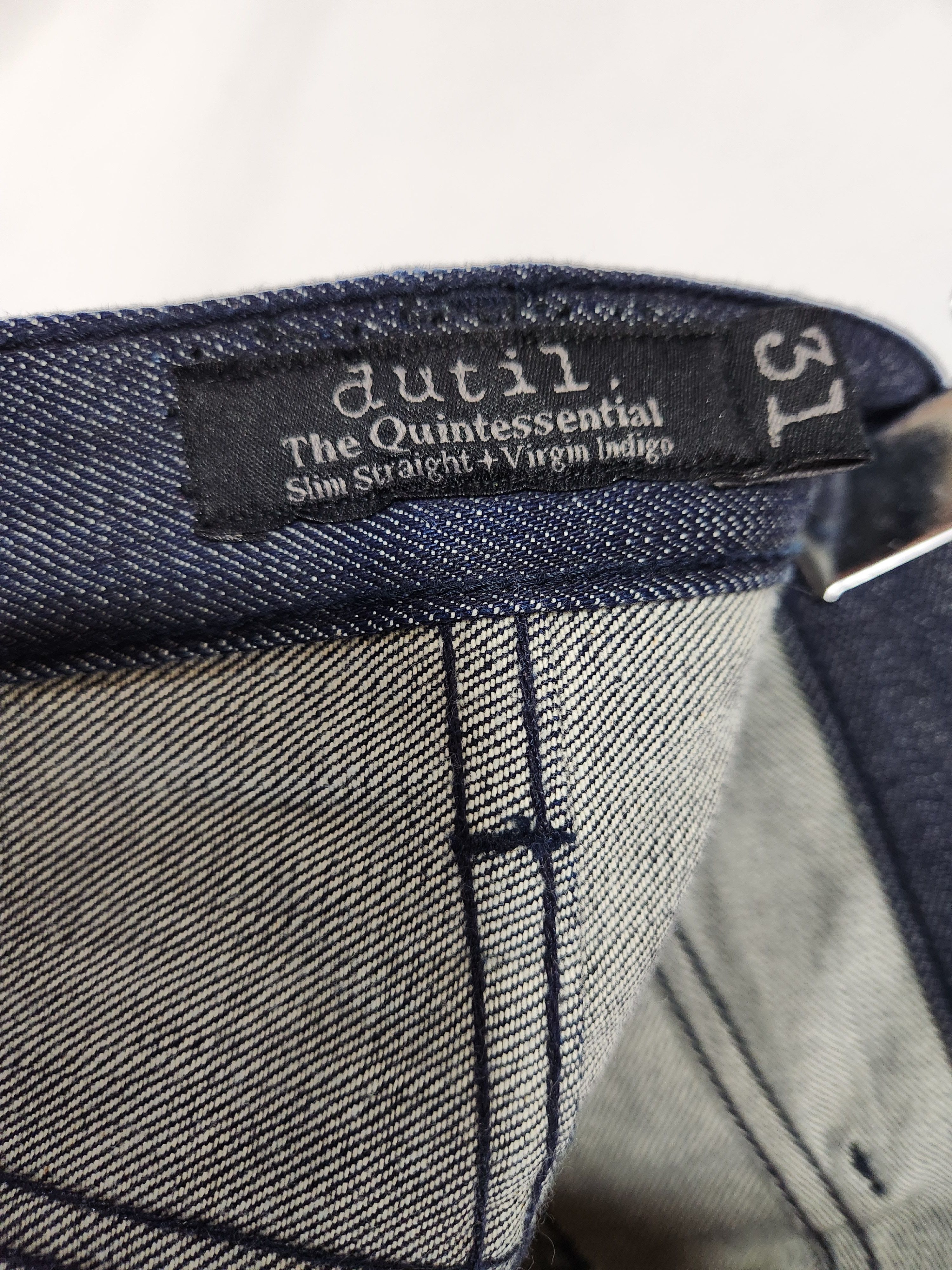 Other DUTIL DENIM The Quintessential Slim Straight Raw Size US 31 - 10 Thumbnail