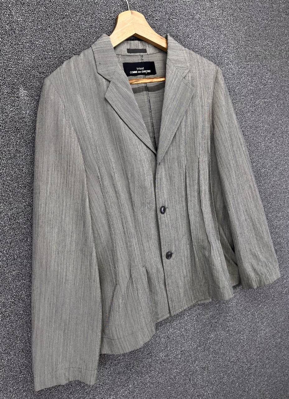 Comme des Garcons × Vintage Vintage 90s Comme Des Garcon Tricot Wool Blazer Coat Jacket Size M / US 6-8 / IT 42-44 - 3 Thumbnail
