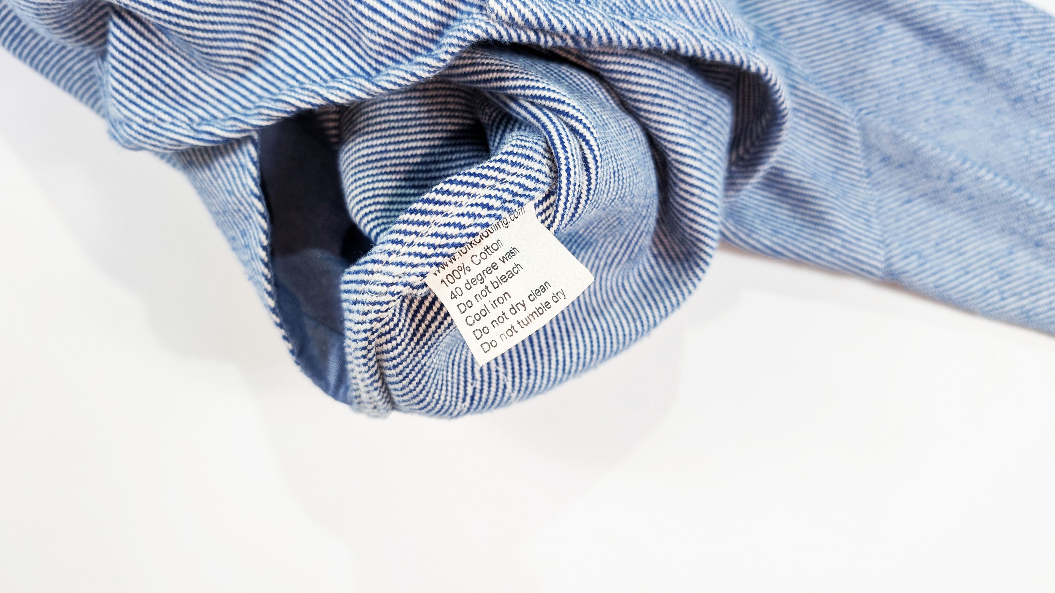 Folk Folk Blue Striped Cotton Pocket Asymmetrical Work Shirt Size US S / EU 44-46 / 1 - 8 Thumbnail