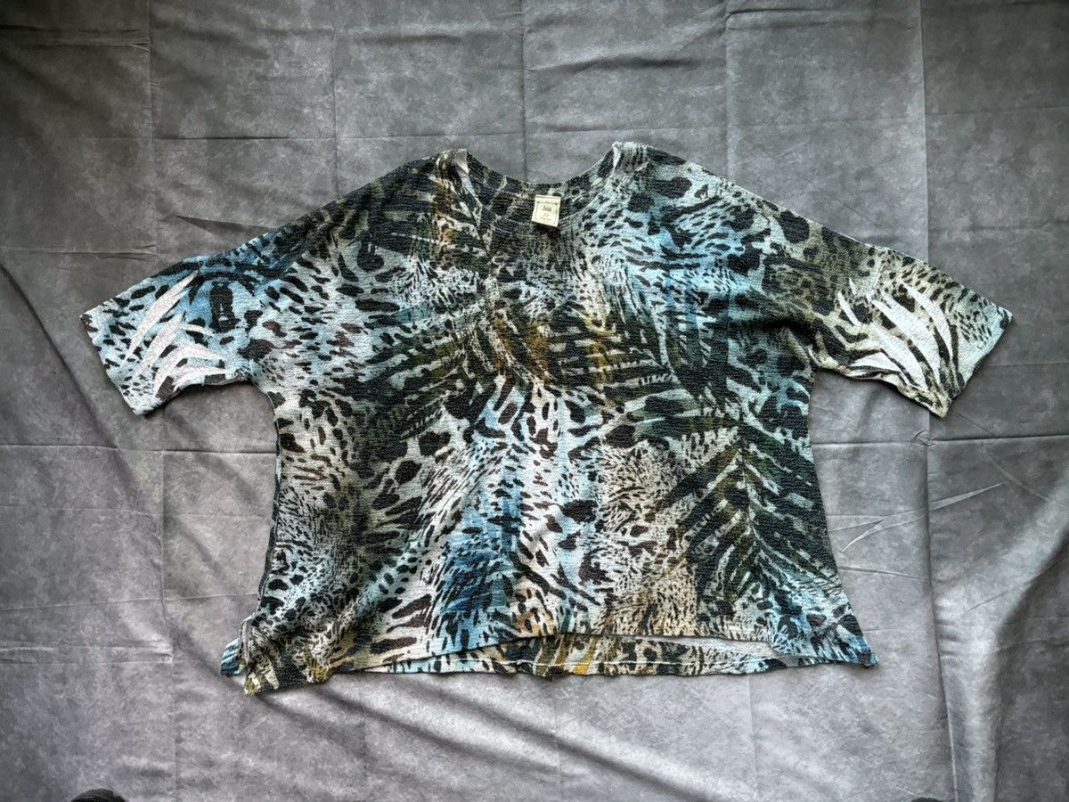 Japanese Brand × Other × Vintage 2000s JPG Style Longsleeve Y2K Vintage Animal Print Trompe L Size M / US 6-8 / IT 42-44 - 10 Thumbnail