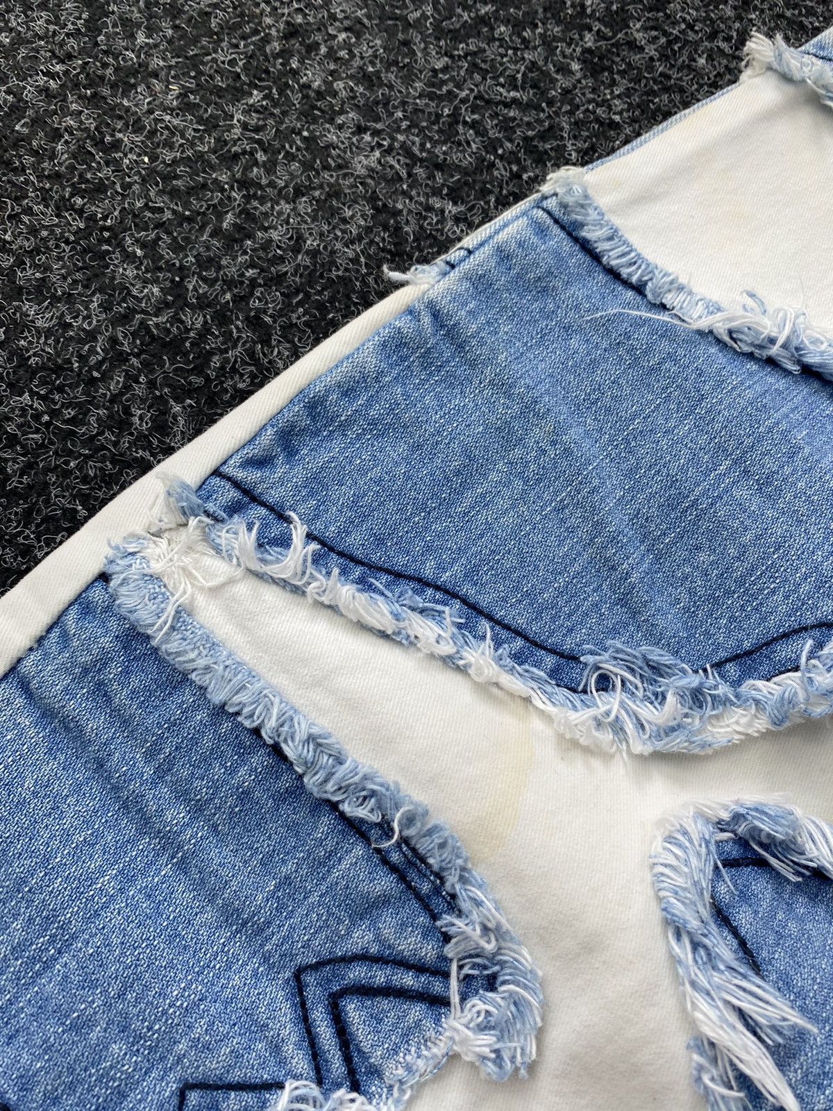 Japanese Brand 🔥OPIUM PUNK GOTHIC DISTRESSED ASYMMETRICAL JEANS CUSTOM 32 Size US 32 / EU 48 - 17 Thumbnail