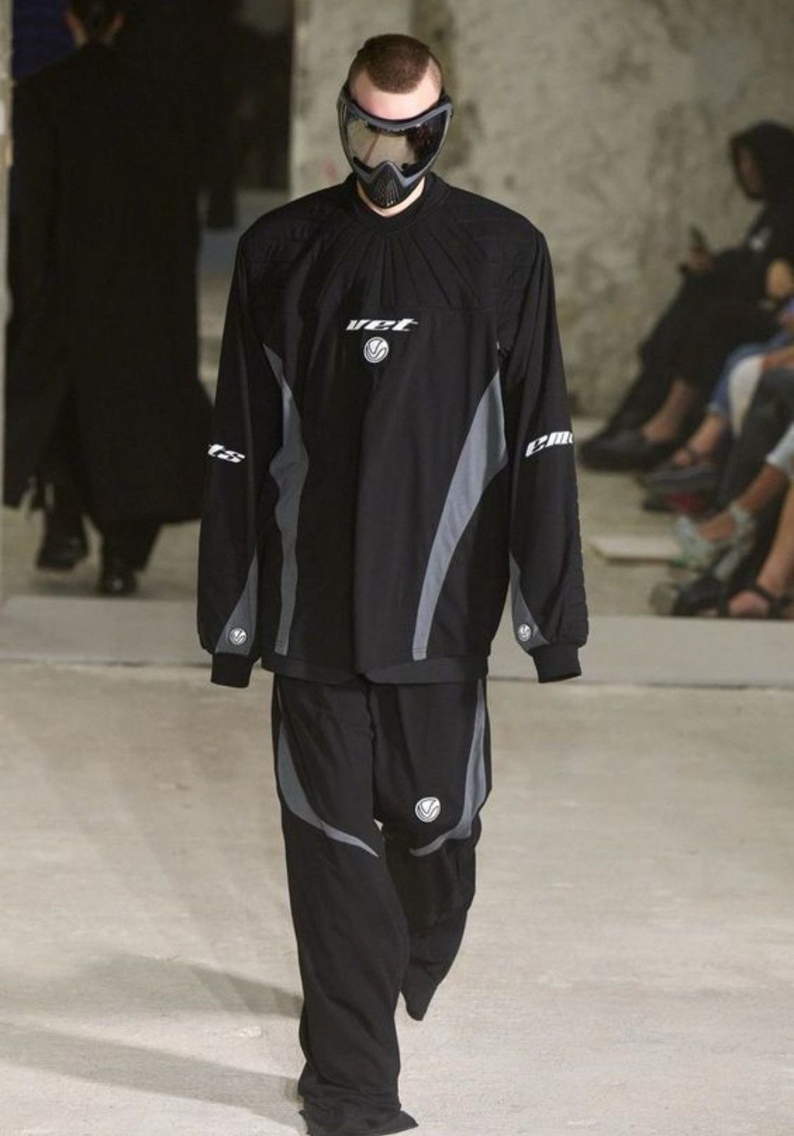 Vetements Black Baggy Vetements Gamer Sweatpants | Grailed