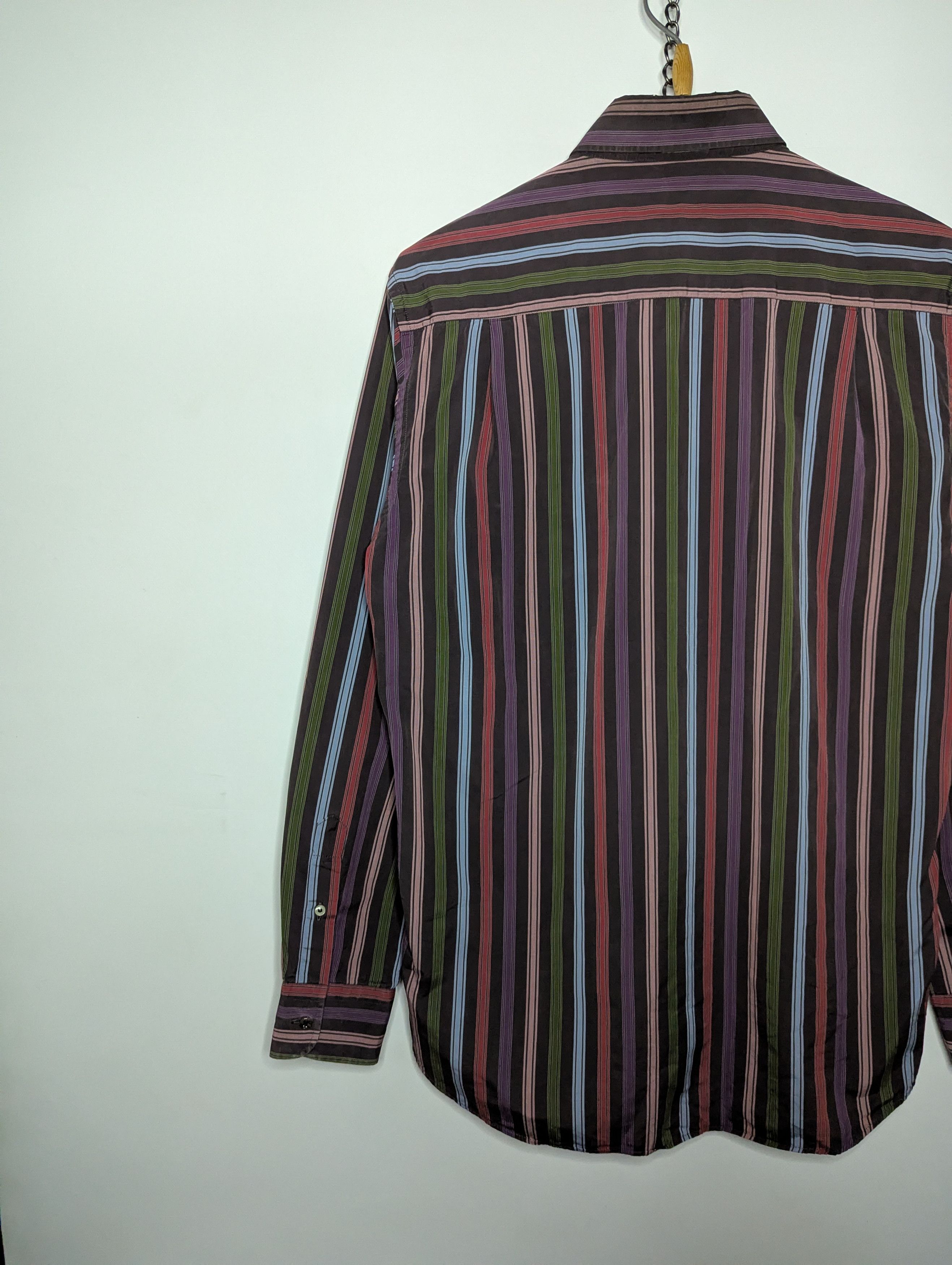 Paul & Shark × Vintage Paul & Shark Silver Collection Vintage Striped Shirt Size 40 Size US M / EU 48-50 / 2 - 8 Thumbnail