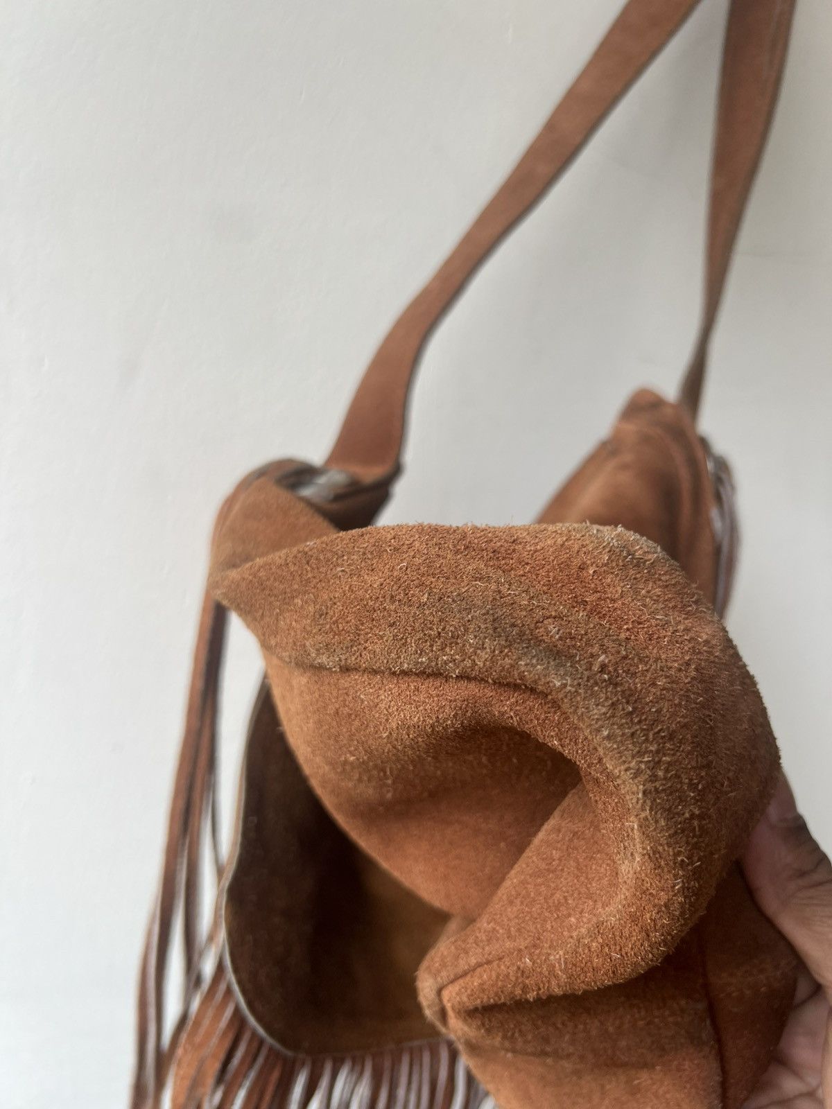 KMRii Vintage Unknown Japan Suede Leather Native Fringe Bag Size ONE SIZE - 20 Thumbnail