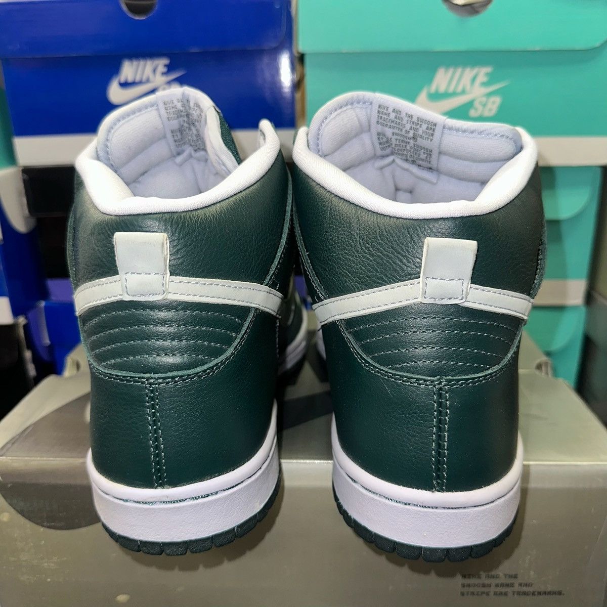 Nike Size 10.5 - Nike Sb Pro Dunk High Ghost Green 2003 Size US 10.5 / EU 43-44 - 3 Thumbnail