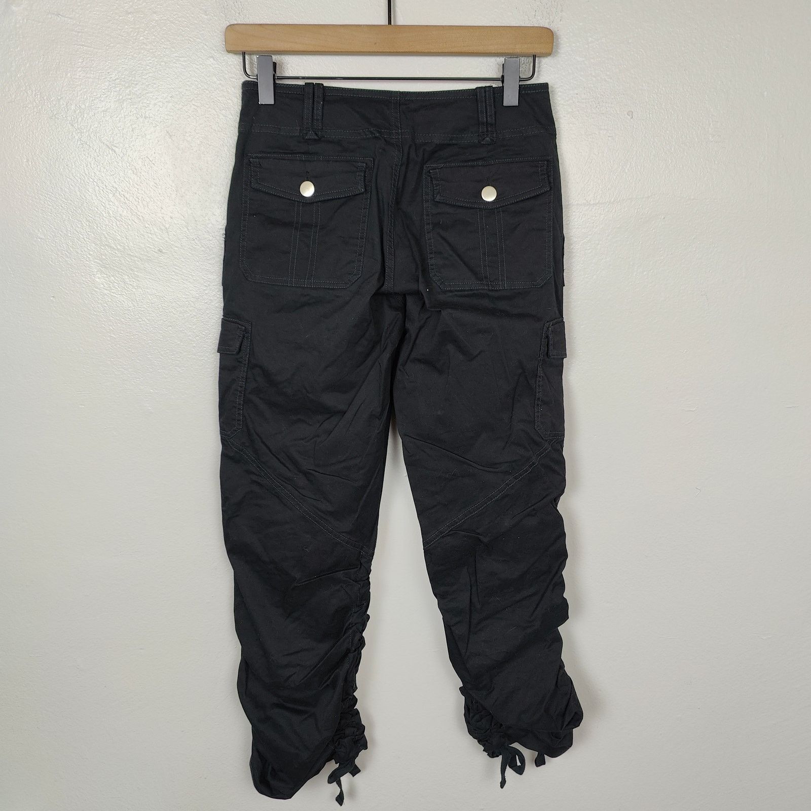 Other I.Am.Gia Ryder Cargo Pants Womens XXS Black Low Rise Y2K Size 24" / US 00 / IT 34 - 7 Thumbnail