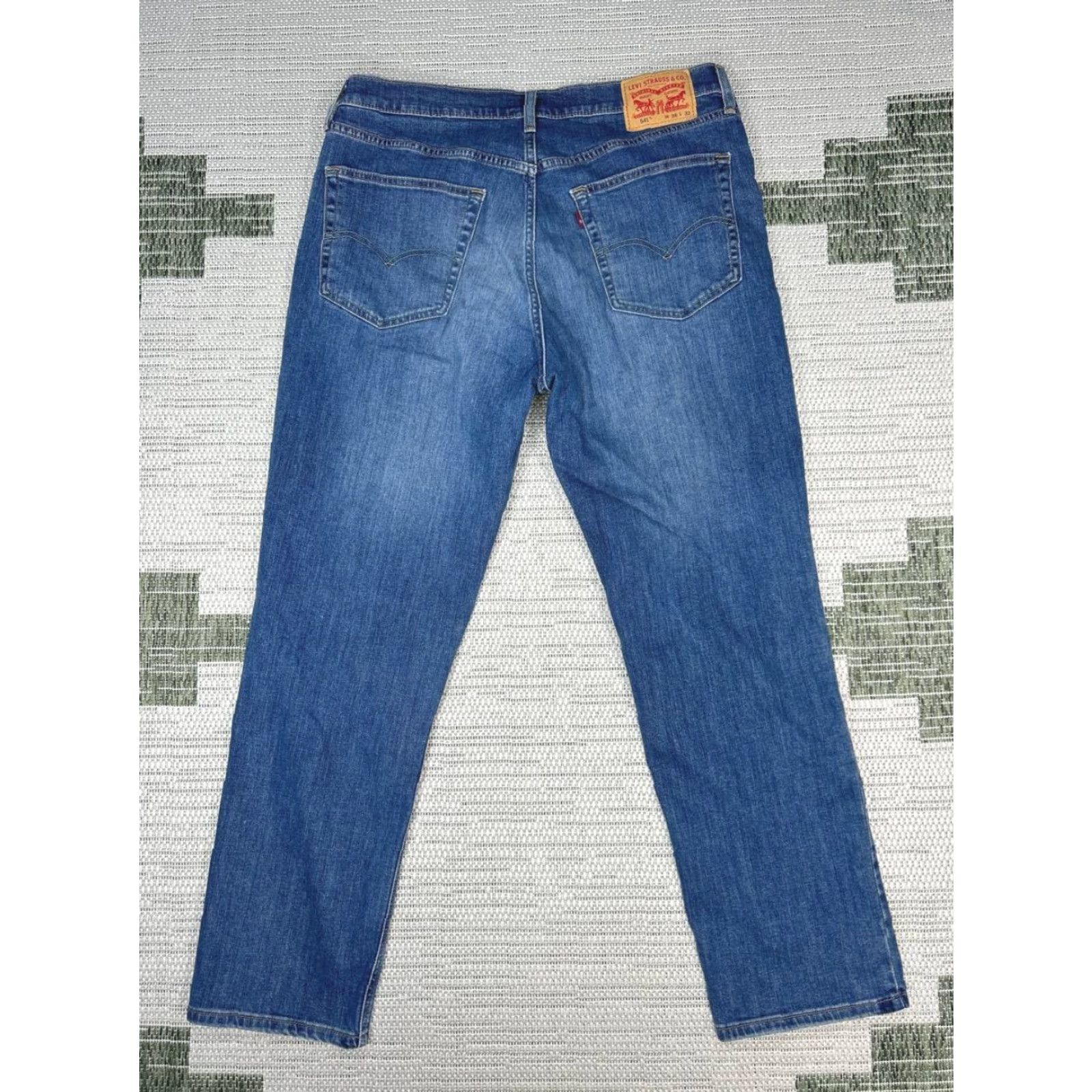 Levi's VINTAGE Levis 541 All Season Tech Jeans Mens 36 Blue Denim Mid Rise Tapered Leg 34x30 Size US 36 / EU 52 - 2 Thumbnail
