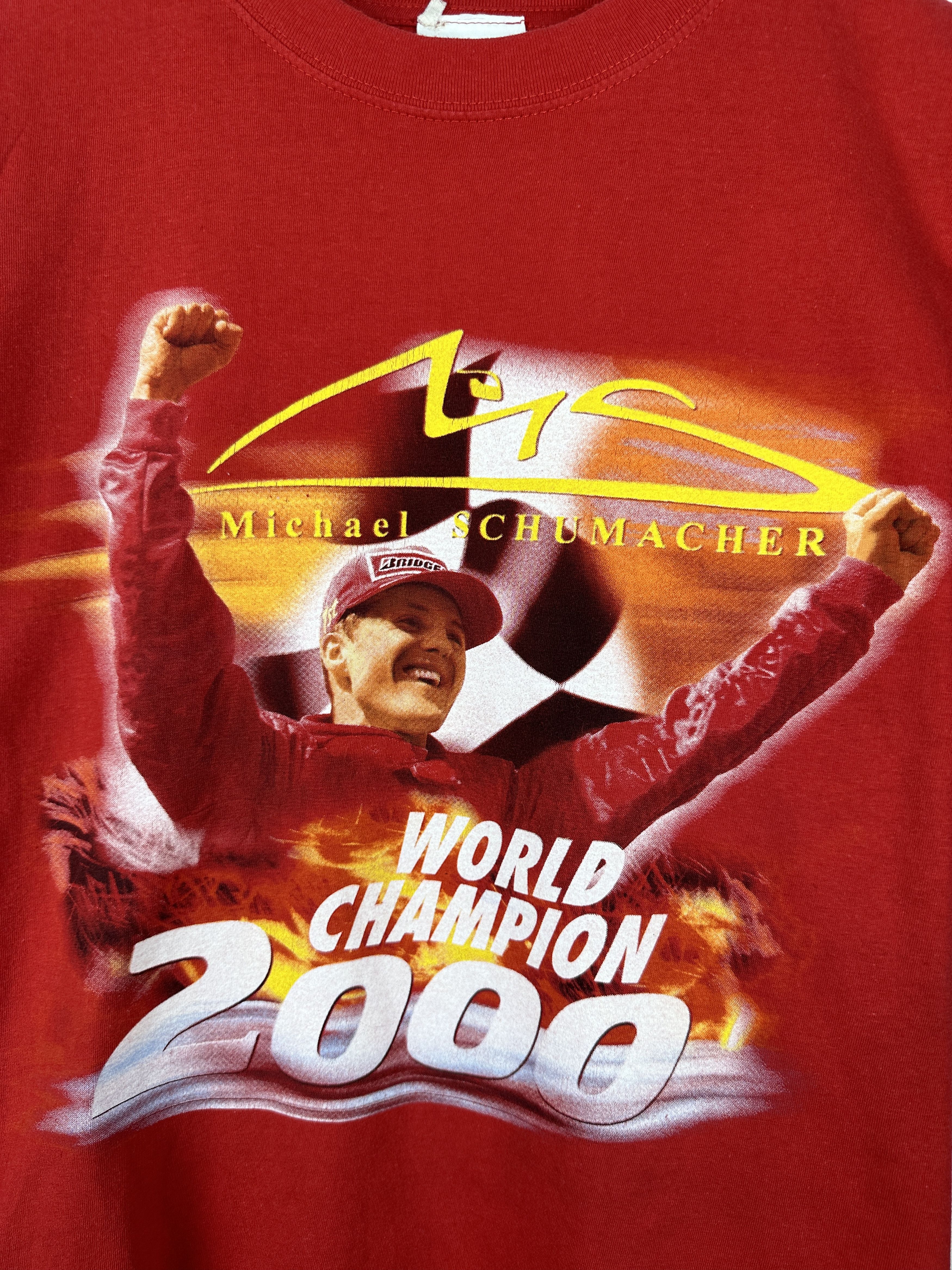 Formula 1 Vintage Michael Schumacher World Champion Graphic T Shirt Size US L / EU 52-54 / 3 - 5 Thumbnail