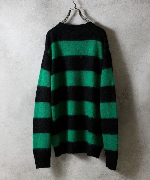 Number (N)ine number nine MOHAIR WIDE STRIPED KNIT Sweater Size US M / EU 48-50 / 2 - 3 Thumbnail