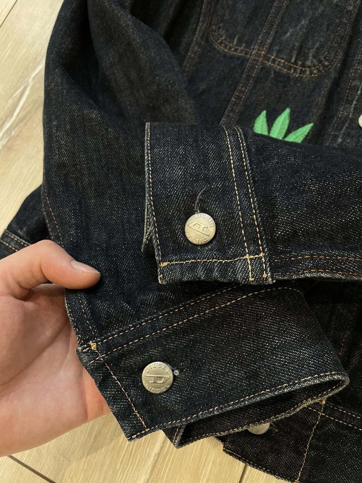 Diesel × Harley Davidson × Vintage Woman's Vintage Diesel Patches denim Jacket Harley-Davidson Size M / US 6-8 / IT 42-44 - 2 Thumbnail