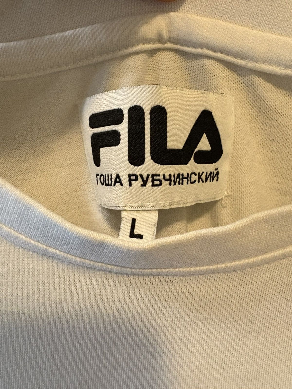 Fila × Gosha Rubchinskiy Fila x Gosha Rubchinskiy white Tshirt Mens Large Size US L / EU 52-54 / 3 - 3 Thumbnail