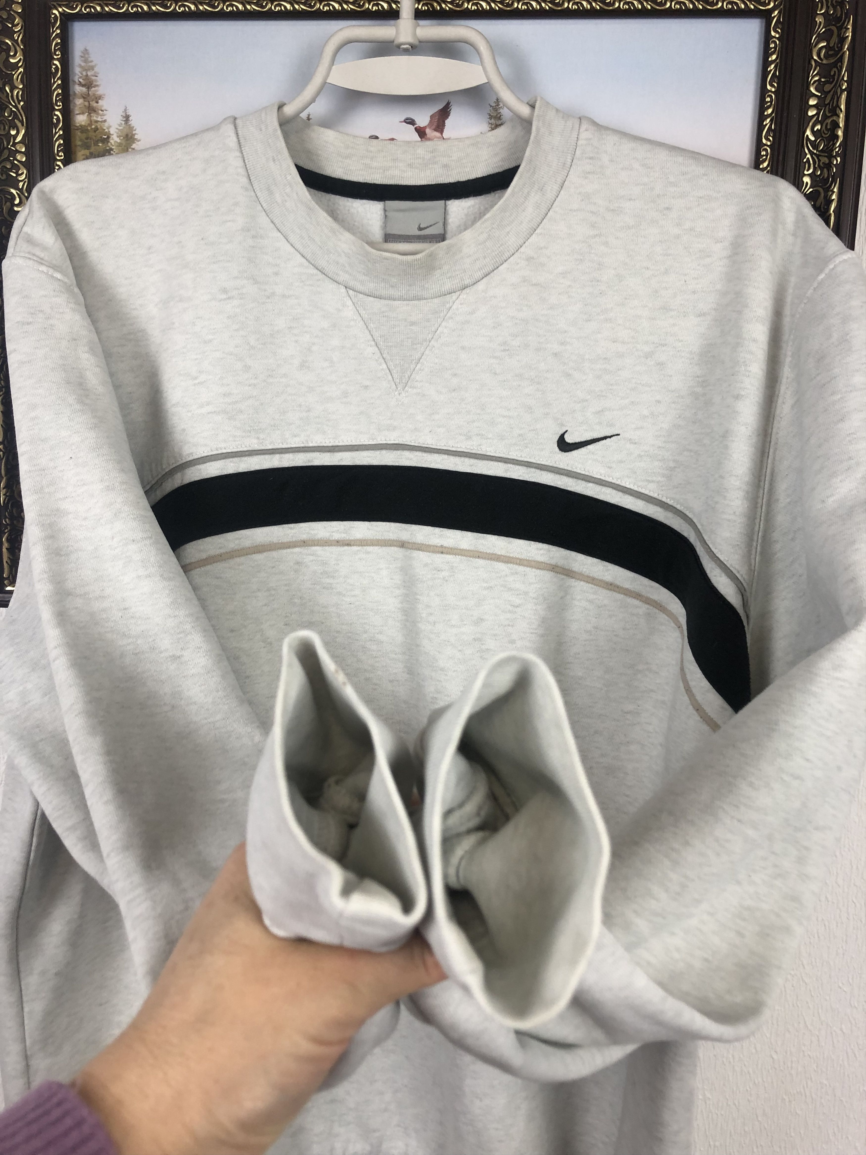 Nike Vintage Nike Sweatshirt Big Logo Swoosh Rare Hype Size US L / EU 52-54 / 3 - 9 Thumbnail