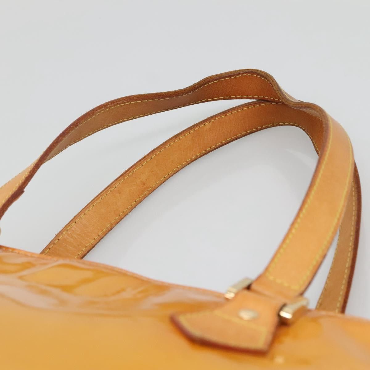 Louis Vuitton LOUIS VUITTON Monogram Vernis Houston Hand Bag Beige M91004 Size ONE SIZE - 8 Thumbnail