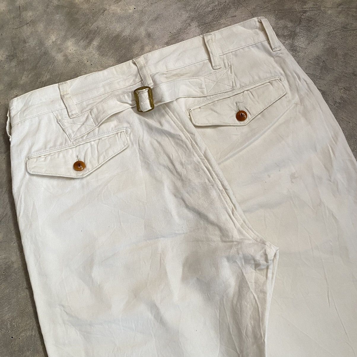 Vintage Sanca Buckle Back Fly Button Pants