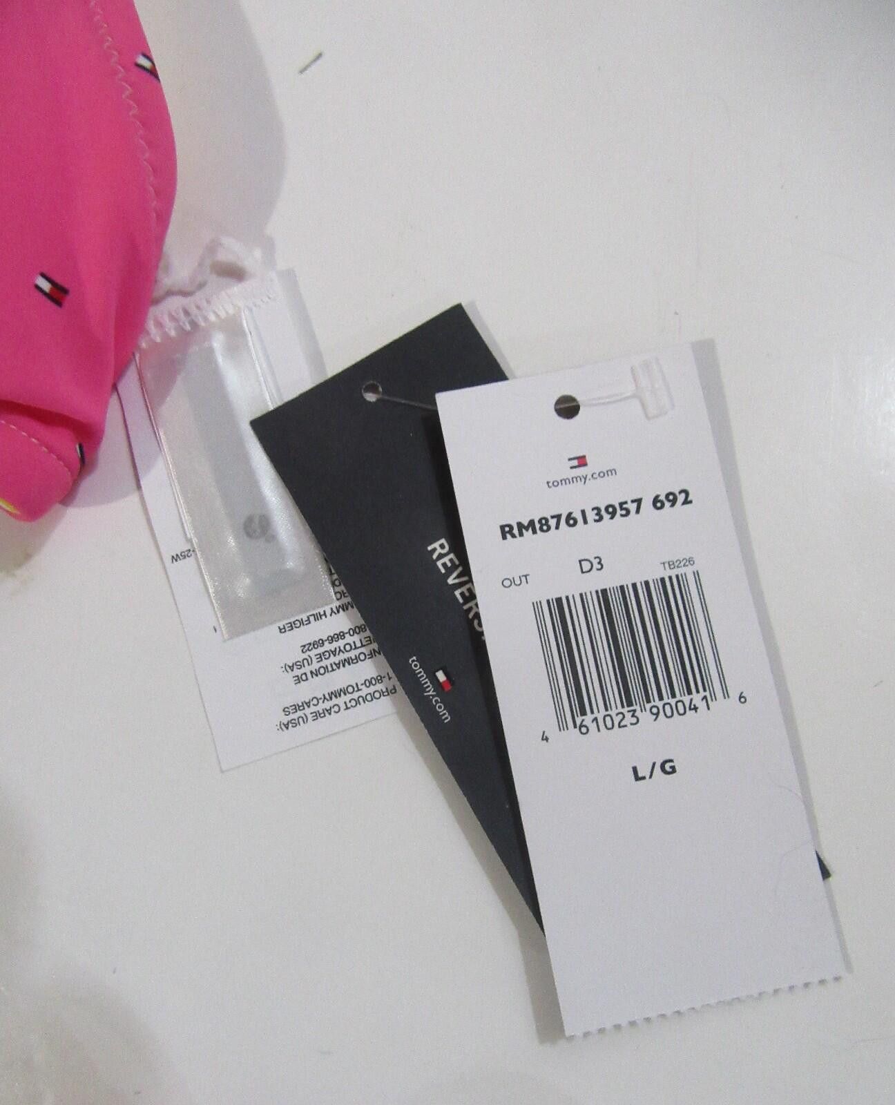 Tommy Hilfiger Tommy Hilfiger Womens Reversible Bathing Suit Bikini LG Size ONE SIZE - 2 Thumbnail
