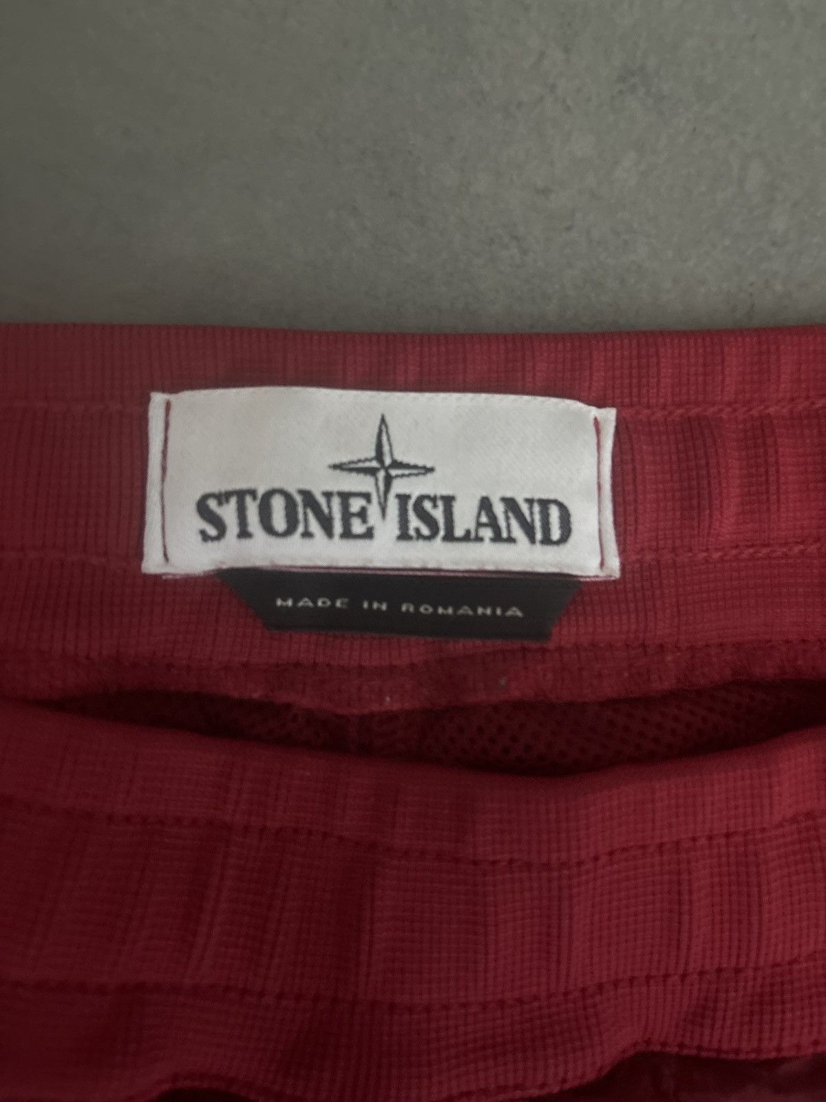 Stone Island SSense exclusive Stone Island red ripstock jogger pants. Size US 32 / EU 48 - 4 Thumbnail