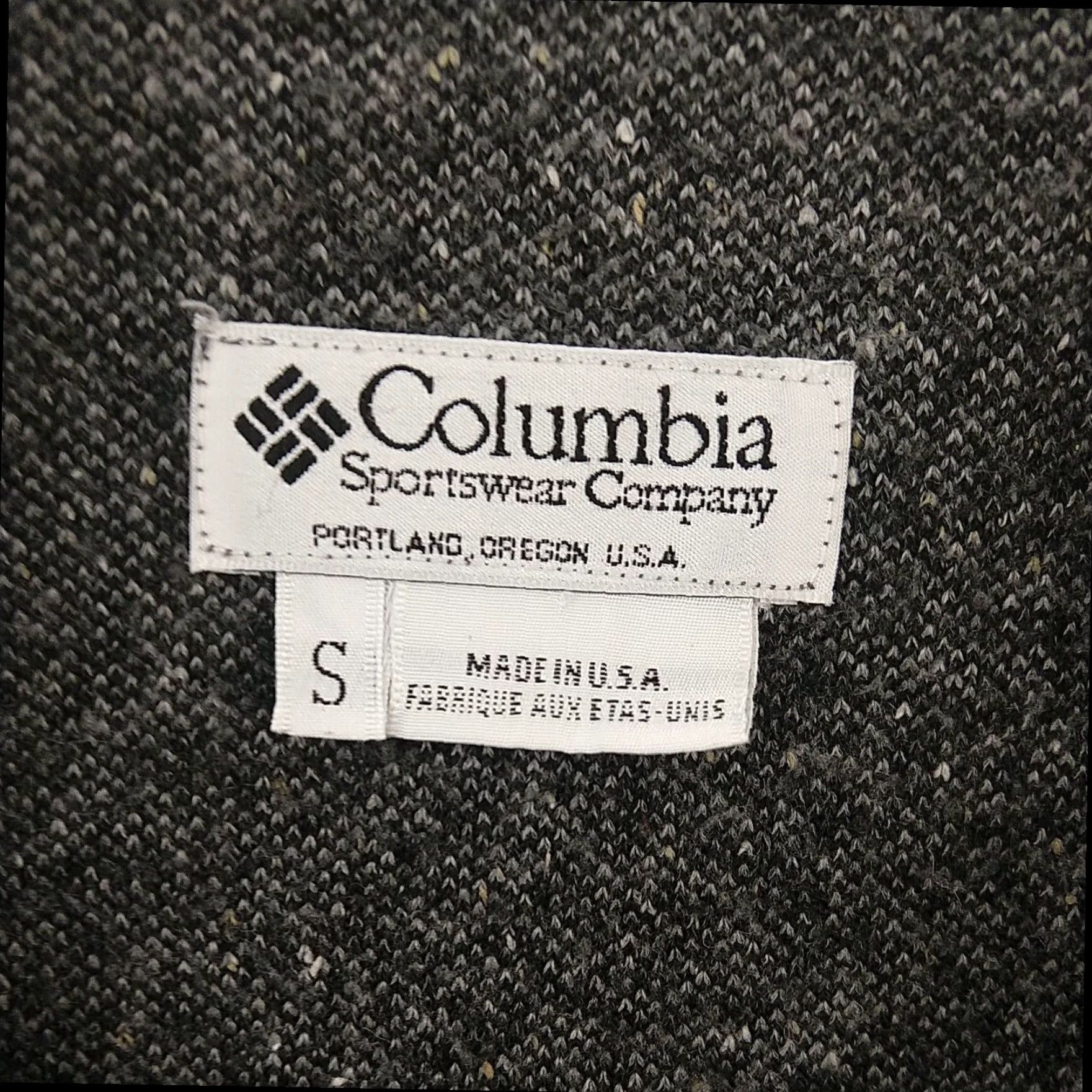 Vintage Womens Columbia Sweater Small Gray Wool Blend USA Made Oversized Size S / US 4 / IT 40 - 6 Thumbnail