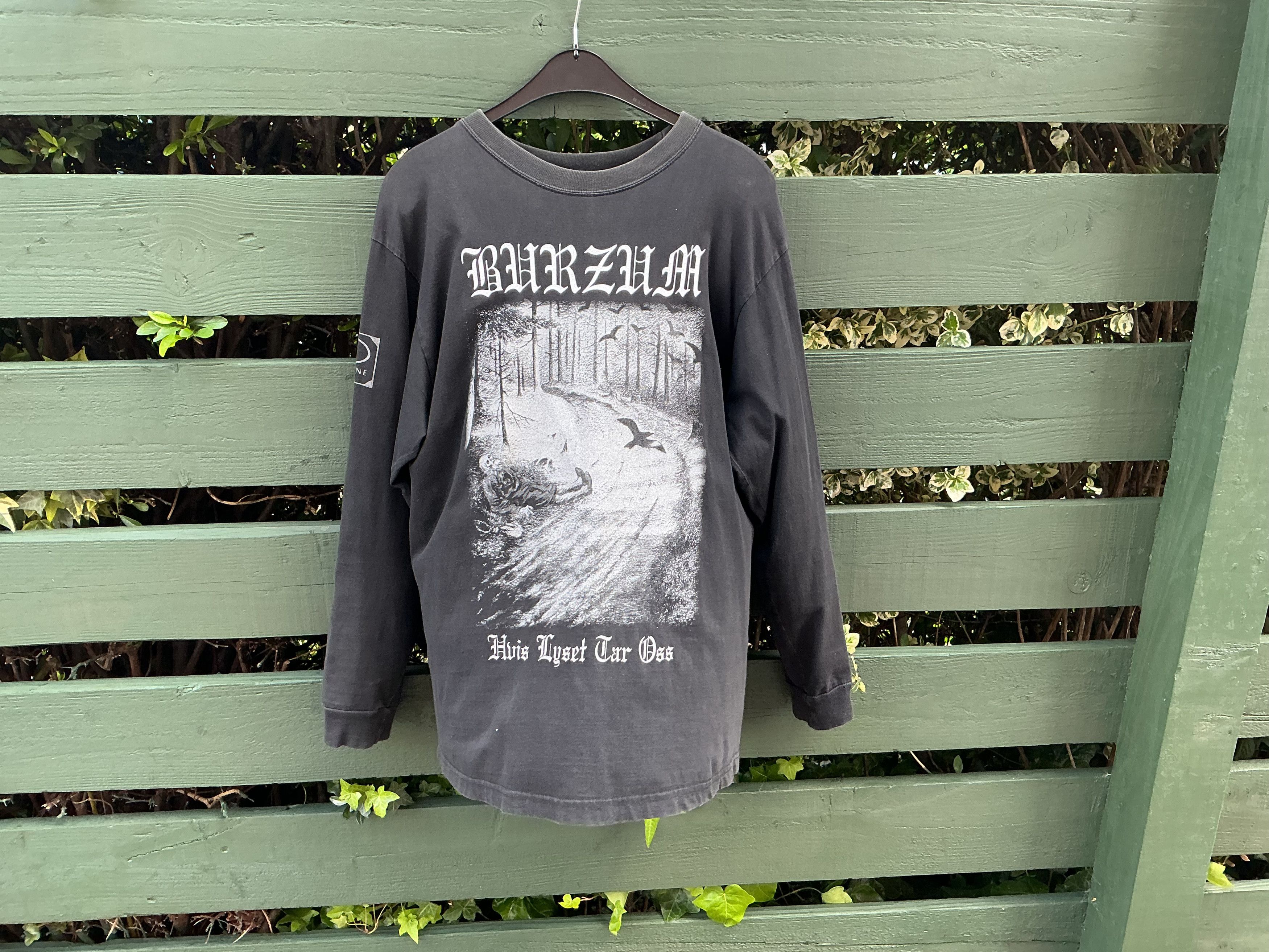 Vintage Original Burzum Hvis Lyset Tar Oss Longsleeve Black Metal Size US L / EU 52-54 / 3 - 2 Thumbnail