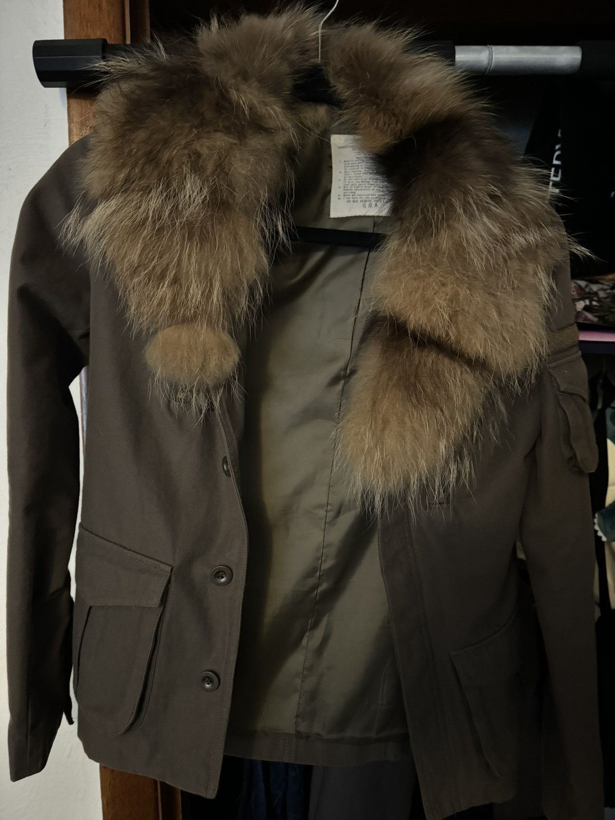 image of If Six Was Nine x Le Grande Bleu L G B G.o.a Fur Coat in Brown, Men's (Size Small)