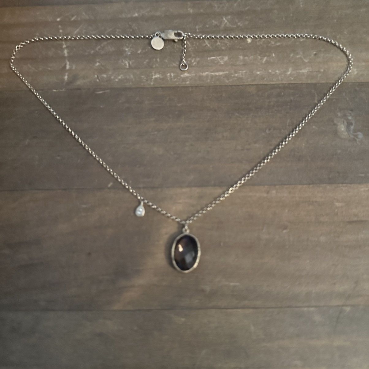 Other DC gold tone bezeled topaz pendant necklace Size ONE SIZE - 2 Thumbnail