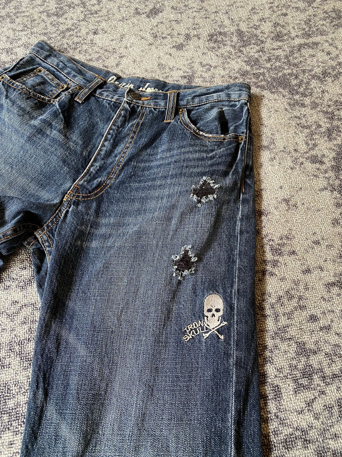 Hysteric Glamour Y2k Drisin lean ifsixwasnine skull jeans Size US 34 / EU 50 - 3 Thumbnail