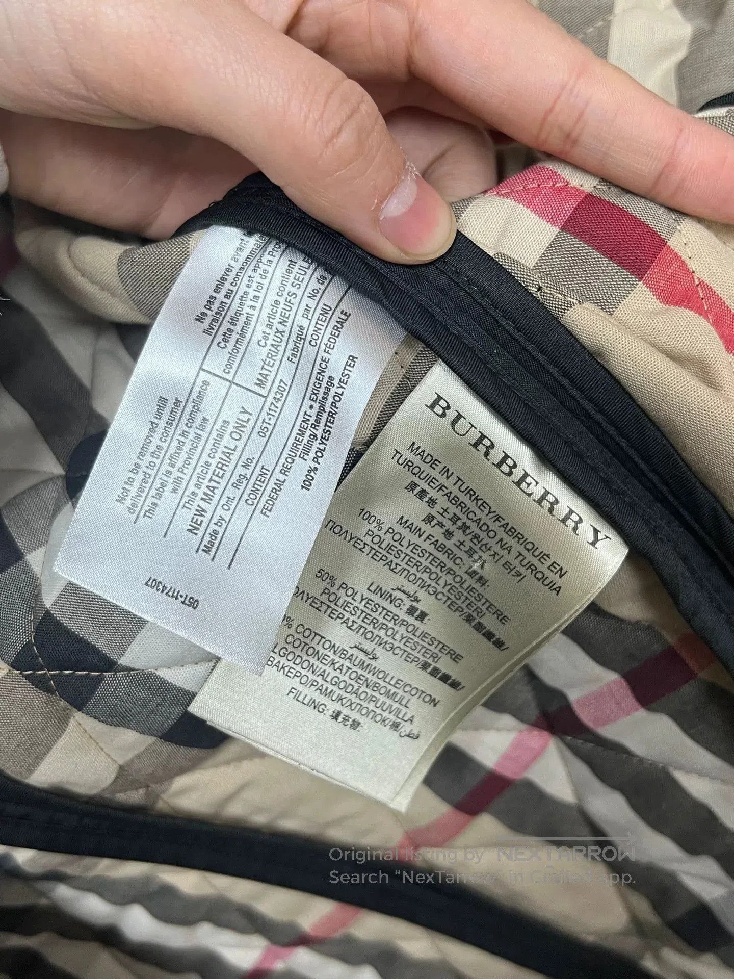Burberry Burberry Quilted Jacket in Cotton Fabric. Size XS / US 0-2 / IT 36-38 - 4 Thumbnail