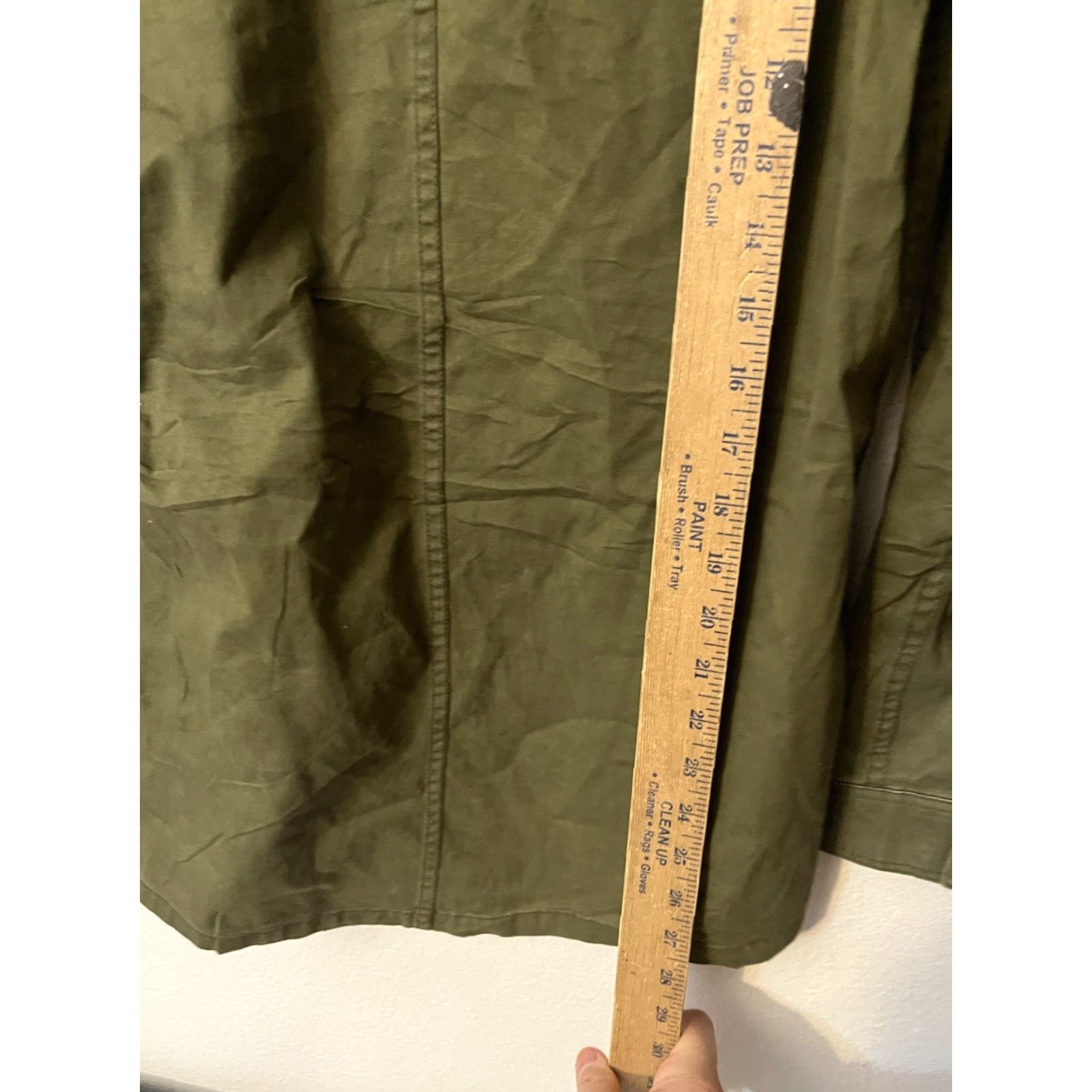 H&M VINTAGE H&M Womens Military Style Cargo Jacket Short Cotton Denim Fall Spring Casual 80s Army Green Hooded Size 4 Women Size S / US 4 / IT 40 - 4 Thumbnail