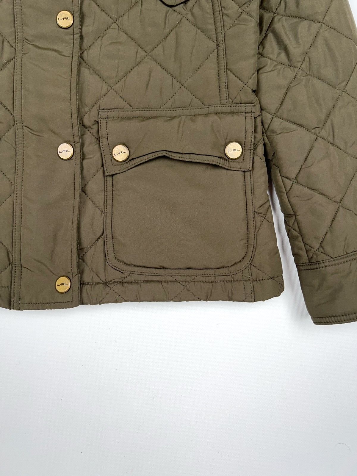 Lauren Ralph Lauren Ralph Lauren Quilted Khaki Olive Jacket Green Corduroy Neck Size XS / US 0-2 / IT 36-38 - 4 Thumbnail