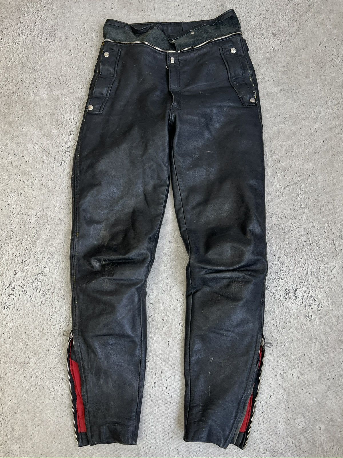 14th Addiction 14th addiction leather crocodile pants | Grailed
