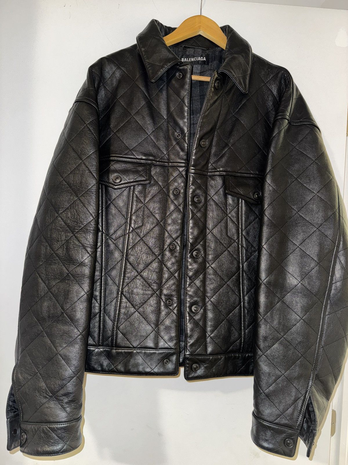 Balenciaga Balenciaga Black Leather Jacket Size US M / EU 48-50 / 2 - 1 Thumbnail