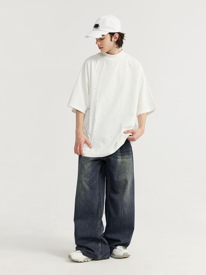 Japanese Brand × Jean (Quality) Baggy stacked Japanese wide denim jeans Size US 36 / EU 52 - 3 Thumbnail