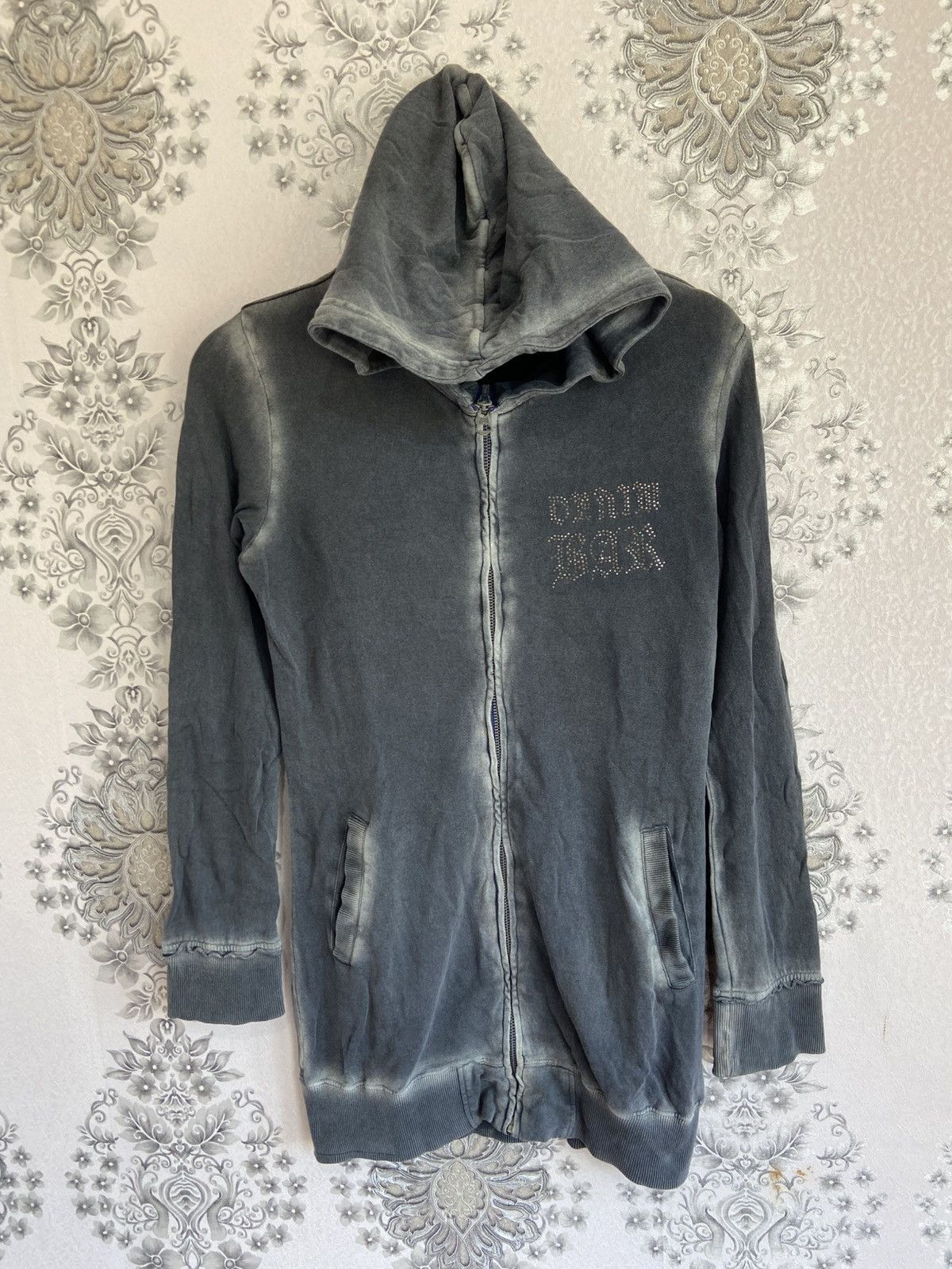 Denim Bar By Bebe Hoodie Faded Style🥶