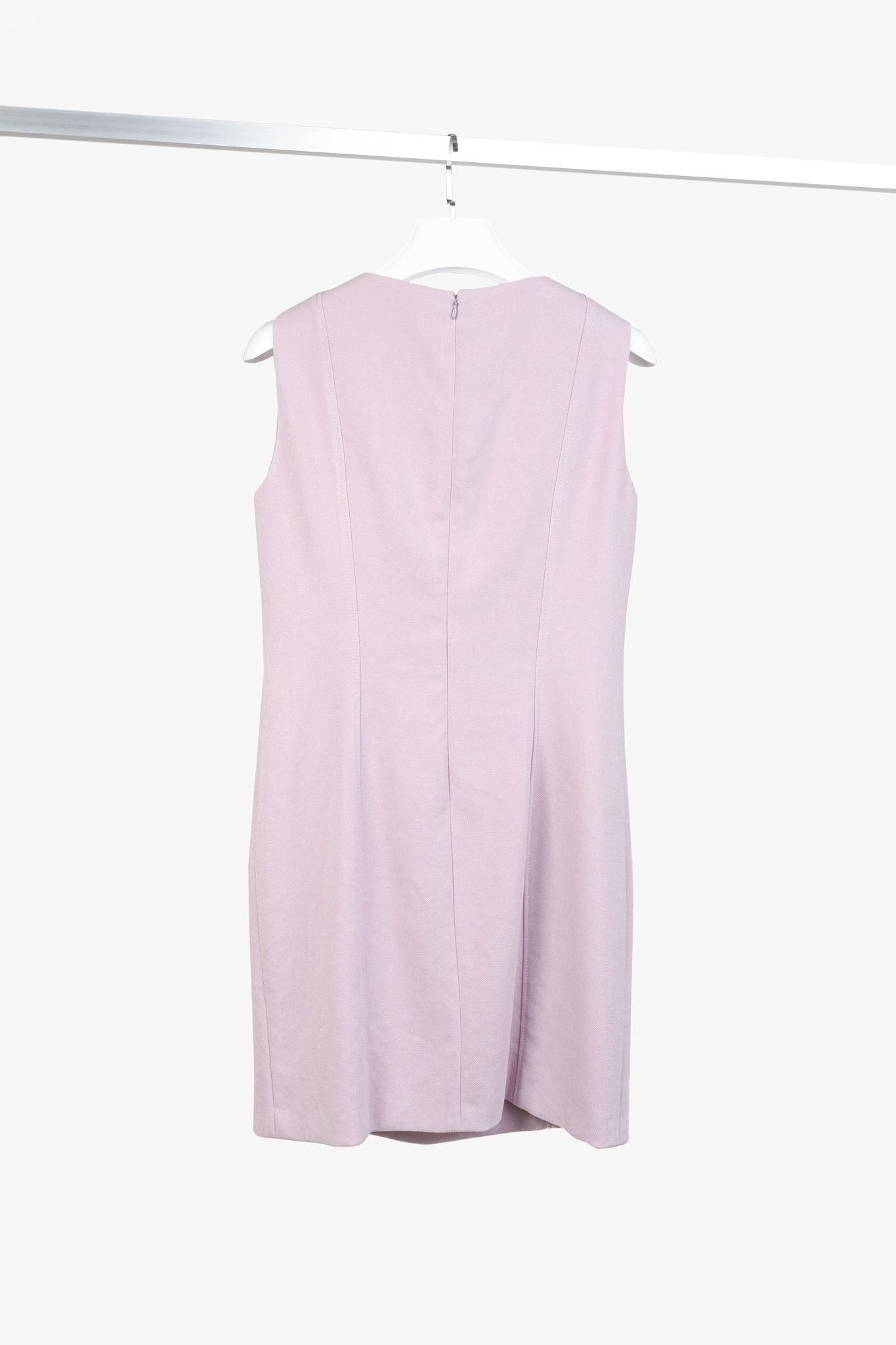 Versace Versace Lilac Knit-Ponte Embellished-Waist Sleeveless Dress Size L / US 10 / IT 46 - 2 Thumbnail
