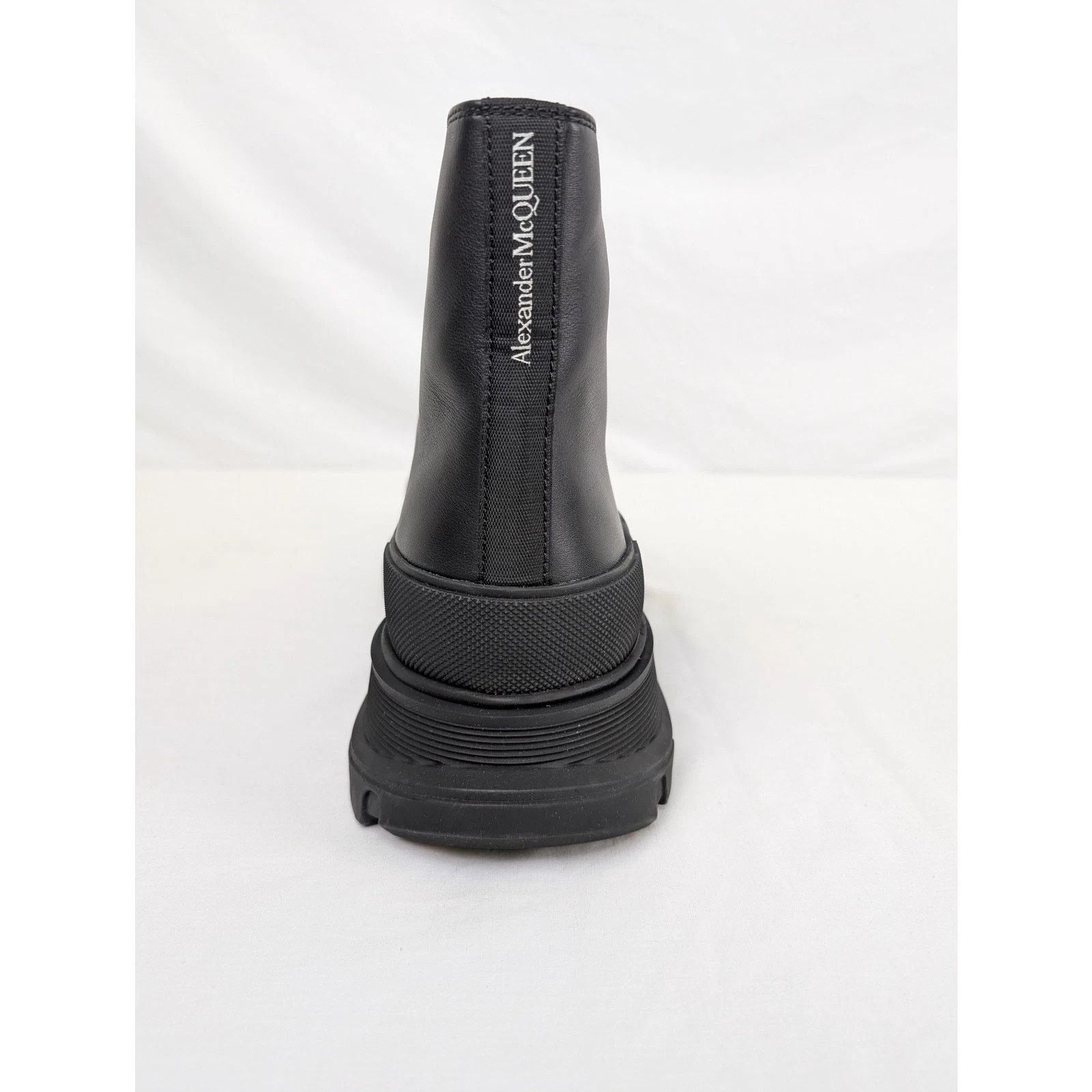 Alexander McQueen o1rshd1 Pelle S.Gomma Boots in Black/Silver Size US 13 / EU 46 - 12 Thumbnail
