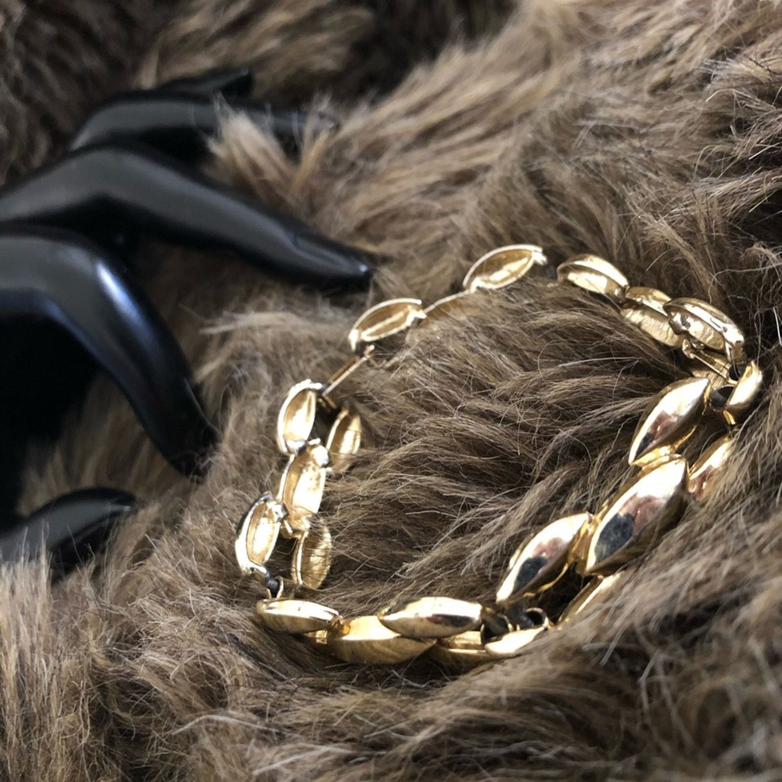 Vintage Vintage 70s-80s gold plated link bracelet Size ONE SIZE - 5 Thumbnail