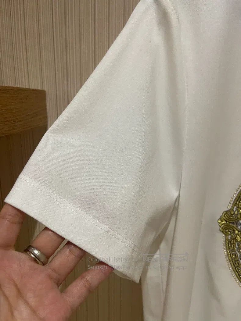 Versace Versace White short-sleeved T-shirt Size US L / EU 52-54 / 3 - 3 Thumbnail