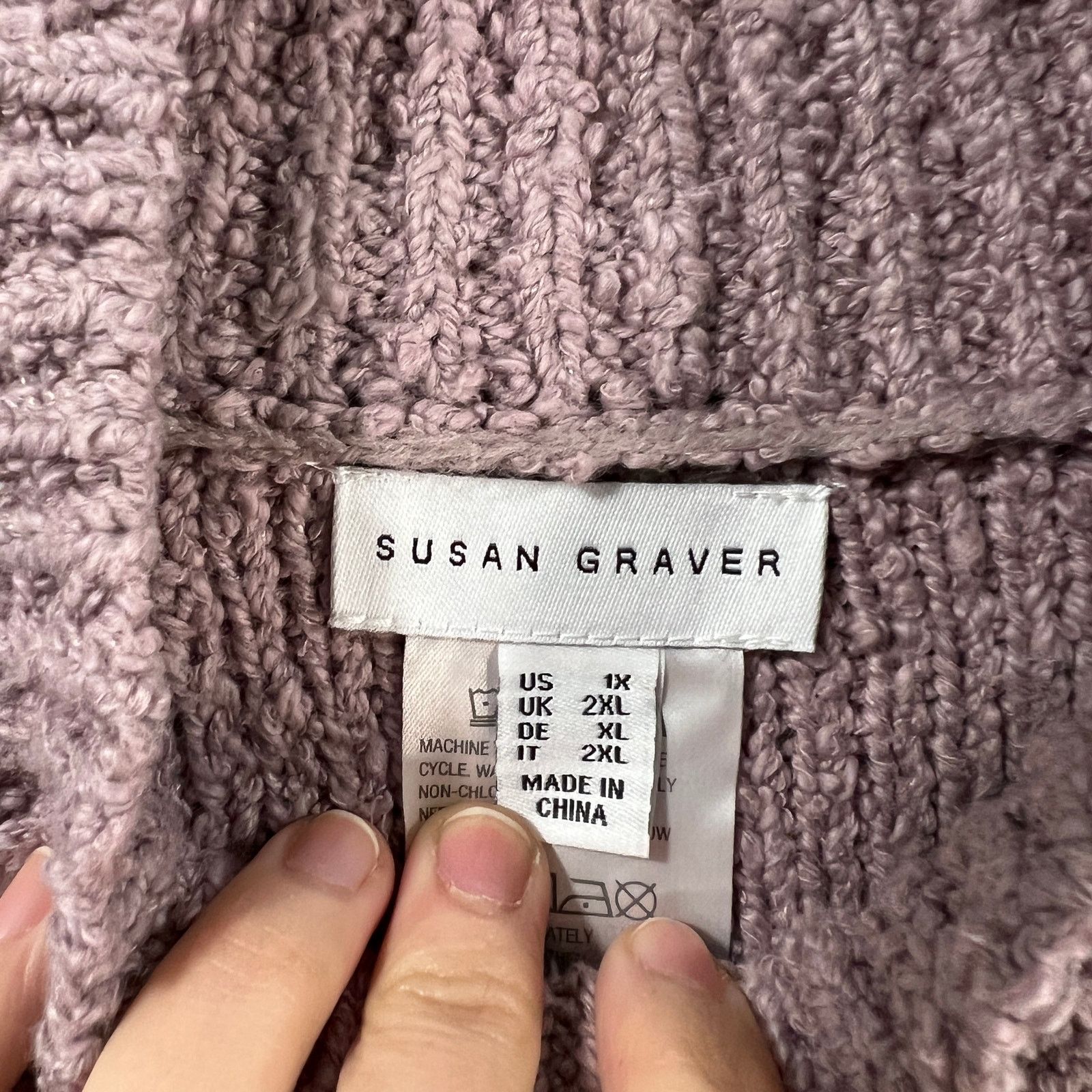 Other Susan Graver Turtleneck Sweater with Forward Seams Size XL / US 12-14 / IT 48-50 - 3 Thumbnail