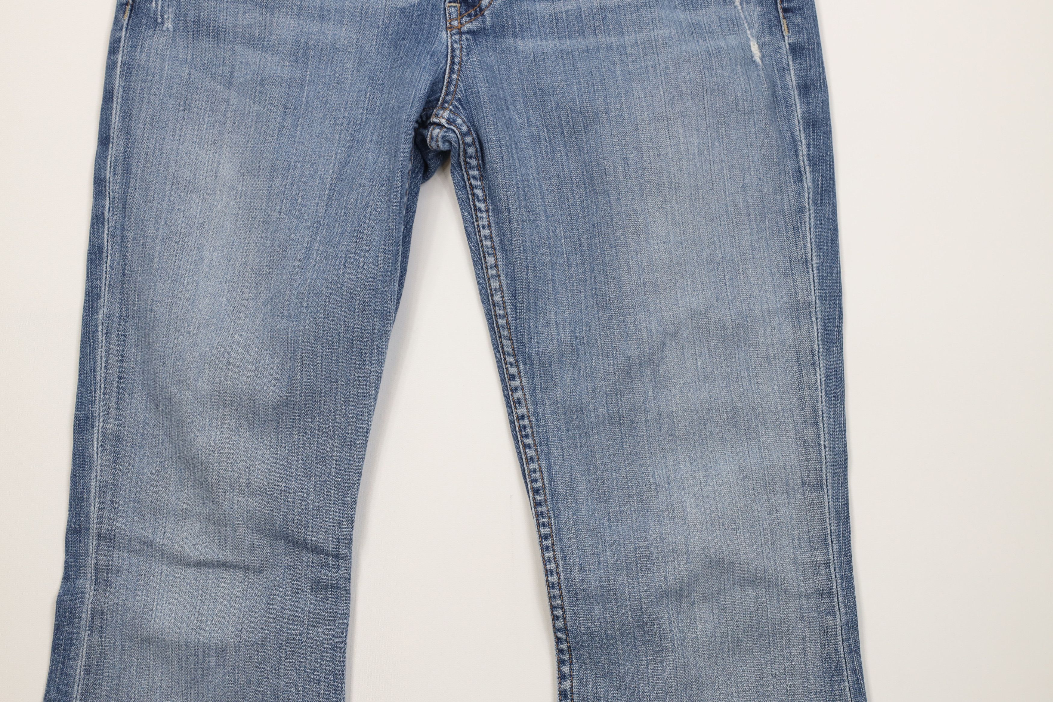 Vintage Vintage Buckle BKE Distressed Babydoll Flared Wide Leg Jeans Size 31" - 3 Thumbnail