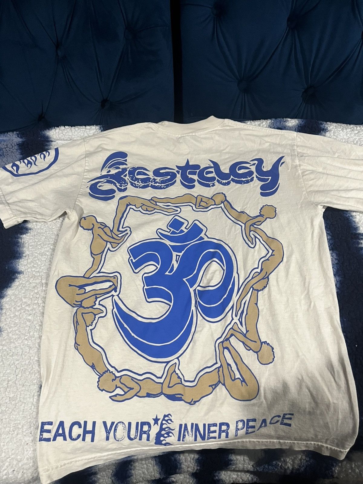 HELLSTAR Hellstar Thorn T- Shirt ‘ Blue & Cream ‘ Size US S / EU 44-46 / 1 - 2 Thumbnail