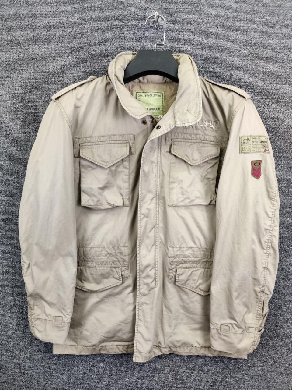 Oakley Vintage 90s Oakley Worldwide M65 Field Military Jacket Size US L / EU 52-54 / 3 - 1 Thumbnail