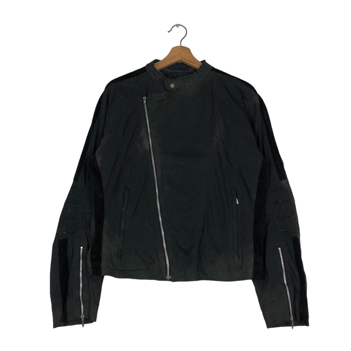 Japanese Brand 🔥VINTAGE CROPPED BIKER JACKET KOHSHIN SATOH JAPAN Size US M / EU 48-50 / 2 - 2 Thumbnail
