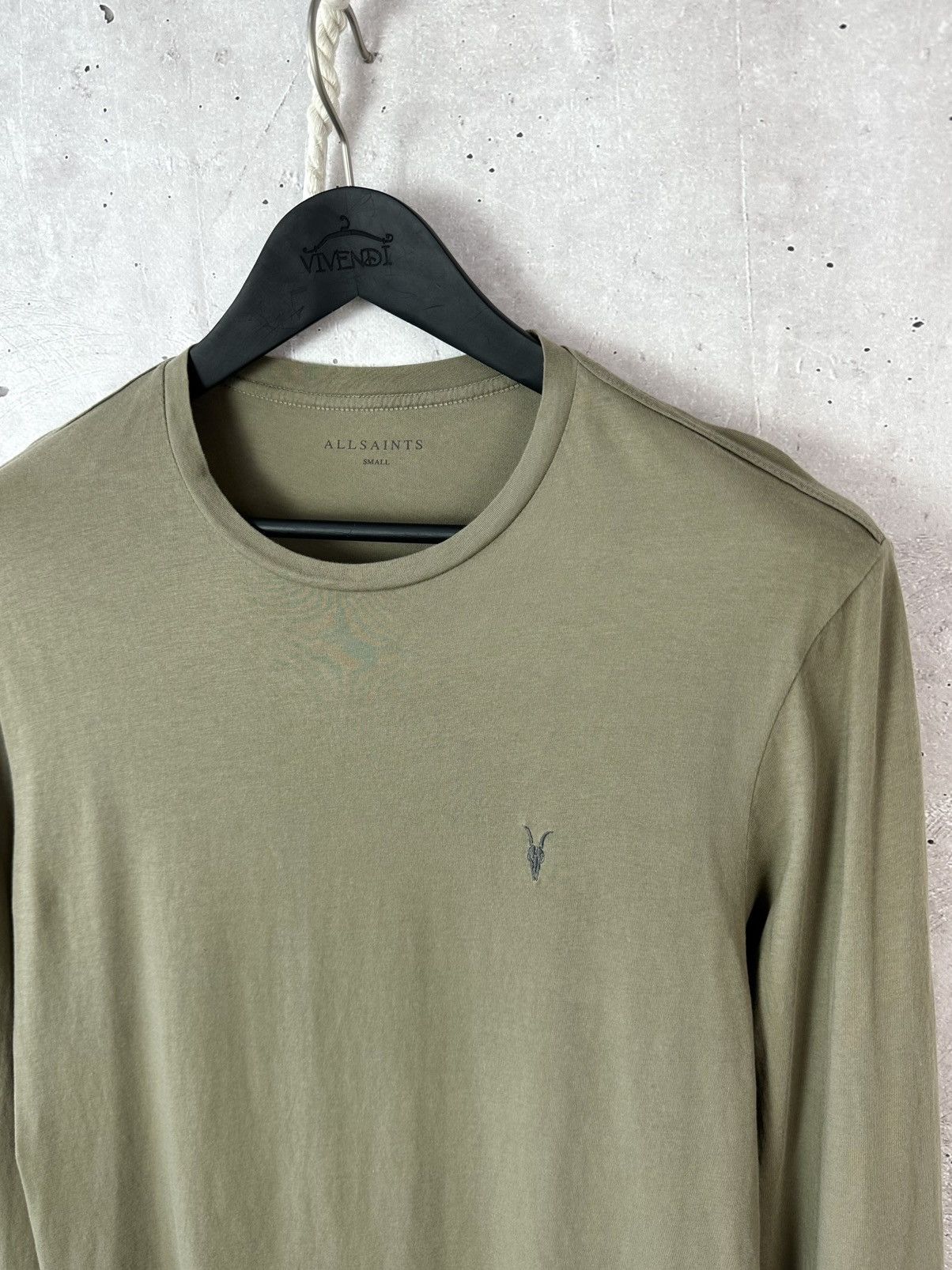 Allsaints Allsaints Tonic Khaki Crew Neck Cotton Long Sleeve Size US S / EU 44-46 / 1 - 4 Thumbnail