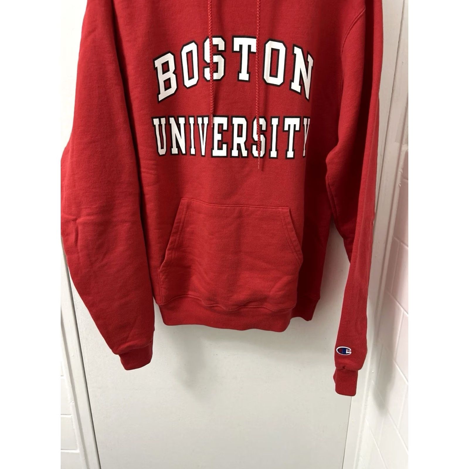 Champion Champion Hoodie Mens Sz Small Red Boston University Sweatshirt Pullover L/S Size US S / EU 44-46 / 1 - 3 Thumbnail