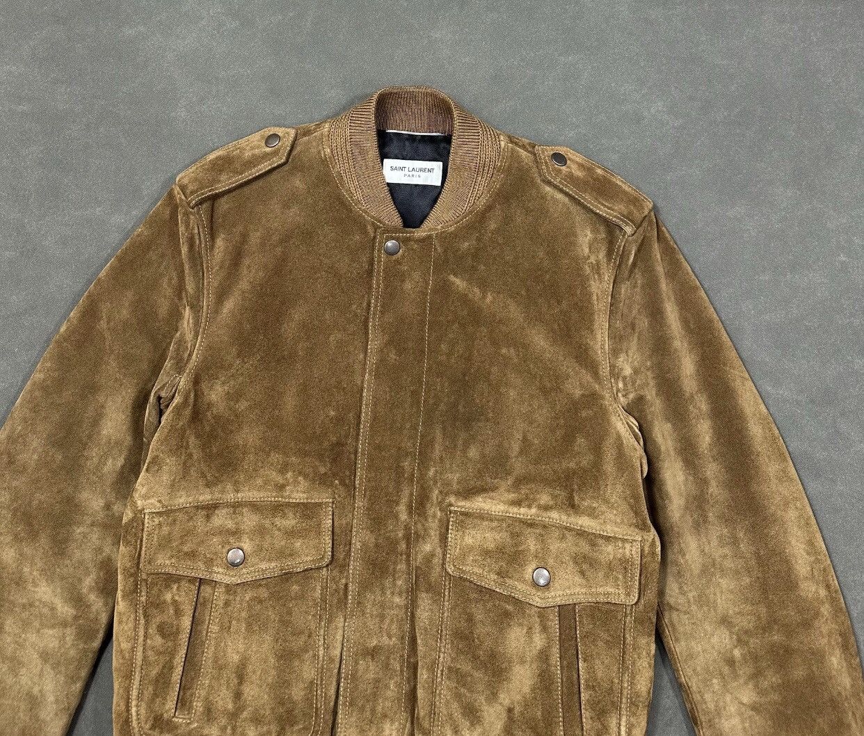 Saint Laurent Paris Saint Laurent Leather Suede Jacket 2412-Nextarrow Size US M / EU 48-50 / 2 - 3 Thumbnail