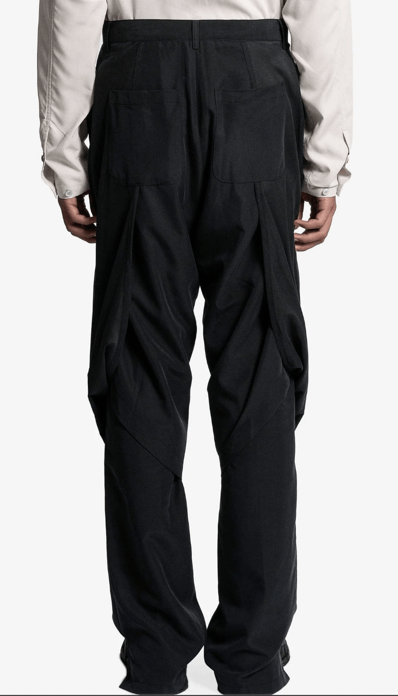 JiyongKim JiyongKim black draped layer trouser pants Size US 30 / EU 46 - 12 Thumbnail