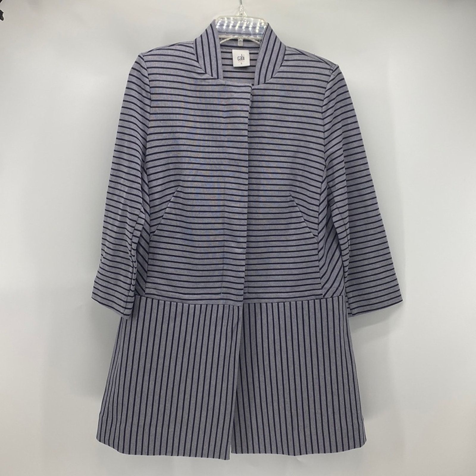 Other Cabi Dappled Stripe Car Coat Cotton Blend 3 quarter sleeve S Size S / US 4 / IT 40 - 1 Thumbnail