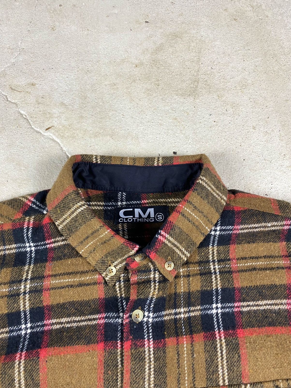 Flannel Brown Vintage Flannel Plaid Shirt Checkered Travis Scott Size US S / EU 44-46 / 1 - 9 Thumbnail